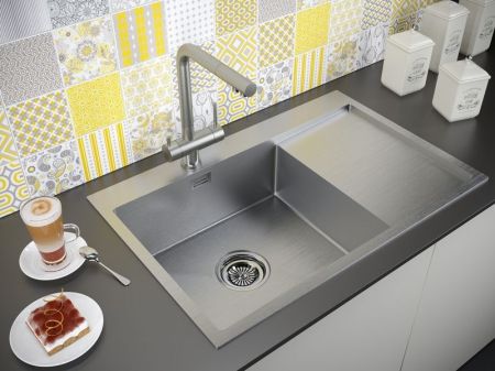 Кухонная мойка Paulmark Elde 78 PM807851-BSL Брашированная сталь, артикул PM807851-BSL