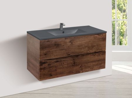 База под керамическую раковину Mia 1000 подвесная, 2 выкатных ящика soft close, R.Wood, артикул VMC-2MC100RW