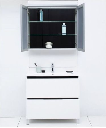 Тумба с раковиной De Aqua Ариетта 90 белый