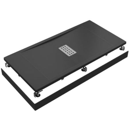 Душевой поддон из искусственного камня Good Door Flow ЛП00130 160x70 Черный