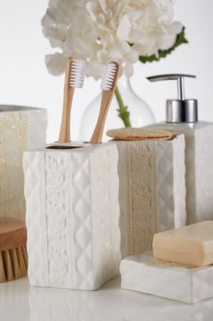 Держатель для зубных щеток Fora Diamond FOR-DM044 Белый, артикул FOR-DM044