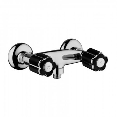 Bongio Fleur Noir Смеситель для душа, цвет хром/черный фарфор, артикул 12523CR00