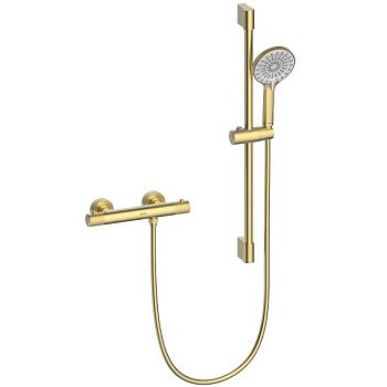 Смеситель Lemark Beluga для душа, термостатический (LMF-8044B-BRLG)