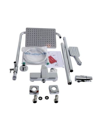 SLIDER-CD-NOP Душевая стойка со смесителем, черный матовый, артикул SLIDER-CD-NOP