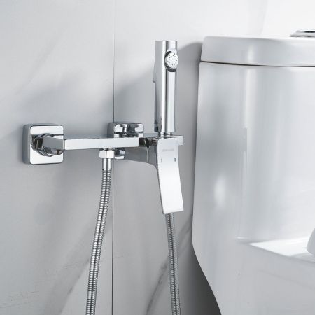 Гигиенический душ со смесителем Shevanik S6105-1, хром