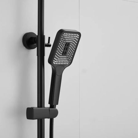 Душевая система Shevanik S9136H, черный, артикул S9136H