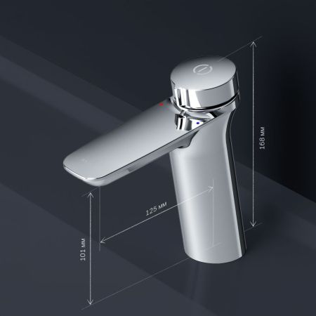 F50A02500 Inspire V2.0, TouchReel см-ль, излив 125 мм, хром