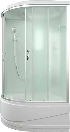 Душевая кабина Erlit Comfort ER3512TPR 120x80 задняя стенка Белая стекло матовое, артикул ER3512TPR-C3