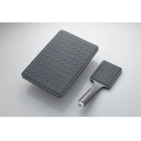 Душевая система Knotlor KN-23/GM, вороненая сталь, артикул KN-23/GM