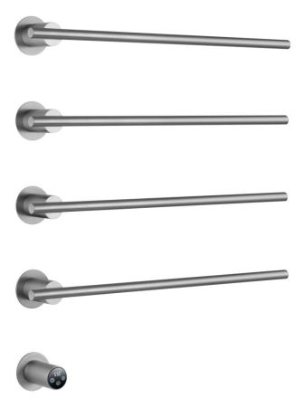 Полотенцесушитель электрический встраиваемый WONZON & WOGHAND DORTMUND, Брашированный никель (WW-A364-BR), артикул WW-A364-BR