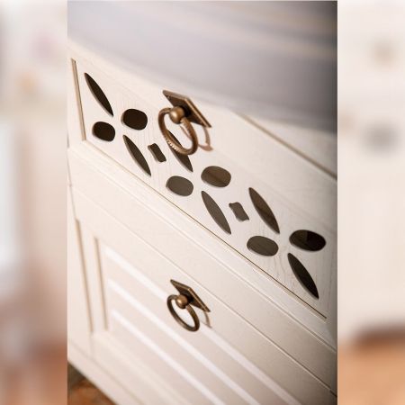 Комплект мебели для ванной Бриклаер КАНТРИ 120K, бежевый, артикул КАНТРИ 120K