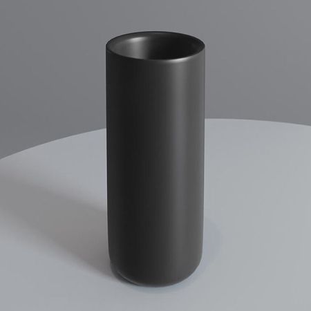 SALINI GOCCE Стакан Ø60х120 мм., настольный, S-Stone, цвет черный матовый RAL9005, артикул 1901201RF RAL9005