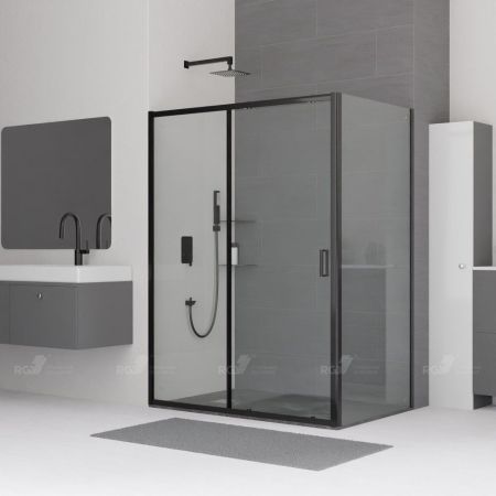 Душевой уголок RGW CL-48B (CL-14B + Z-050-1B) (1500x900, Прозрачное), артикул 32094895-014