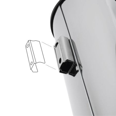 Ершик FIXSEN HoReCa FX-34013A, хром, артикул FX-34013A