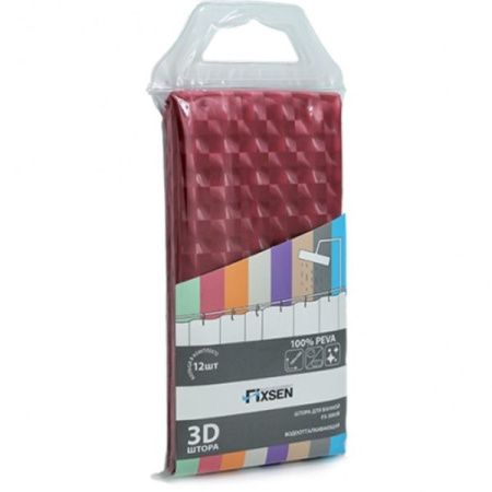 Штора для ванны Fixsen FX-3003В 180х180 Розовая Штора для ванны Fixsen FX-3003В 180х180 Розовая