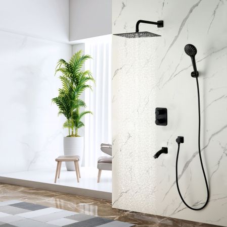 Душевая система Lemark Bronx встраиваемая (LM3742BL), артикул LM3742BL