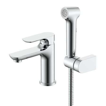 Смеситель для раковины с гигиеническим душем Raglo R03.12, хром