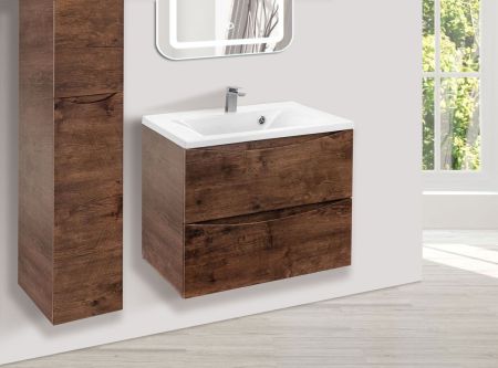 База под раковину Mia 650 подвесная, 2 выкатных ящика soft close, R.Wood, артикул VMC-2MA650RW