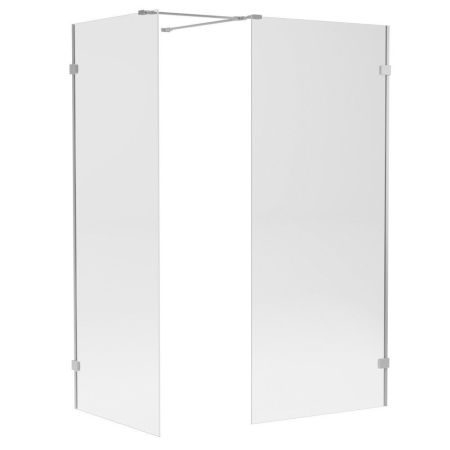 Душевое ограждение NEW TRENDY EVENTA walk-in 120x90x200 EXK-0234 (хром), артикул EXK-0234