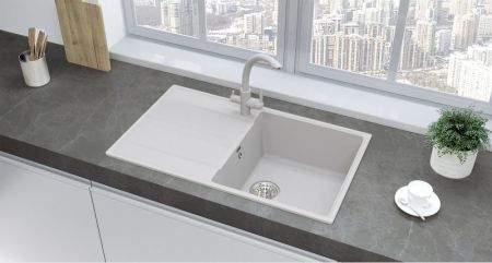 Кухонная мойка Ulgran Quartz Prima 850-04, платина, артикул Prima 850-04