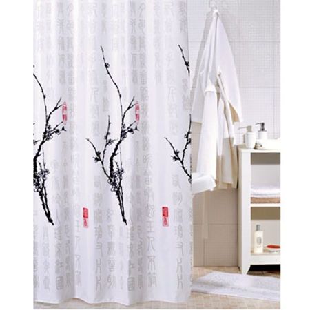 Штора для ванны Iddis Cherry Tree 200x200 Белая, артикул SCID100P