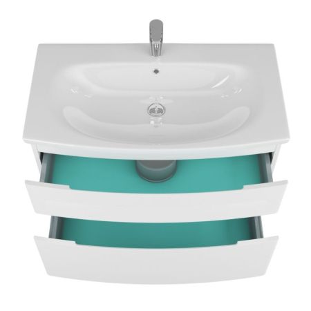 Тумба под раковину Owl 1975 Gotland 90 tiffani OW010230 подвесная Белая, артикул OW010230