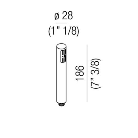 Agape Al dente Ручной душ, без гибкого шланга, цвет: хром, артикул MET0169RS