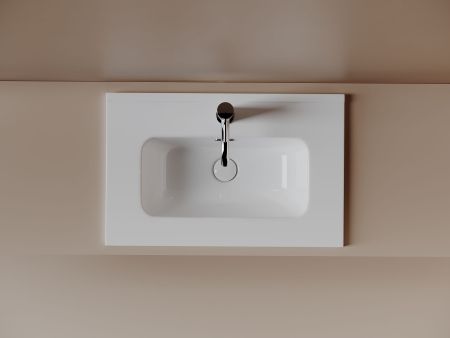 CN7025 Раковина мебельная накладная Компакт (Compact) 610x395x170, цвет белый, артикул CN7025