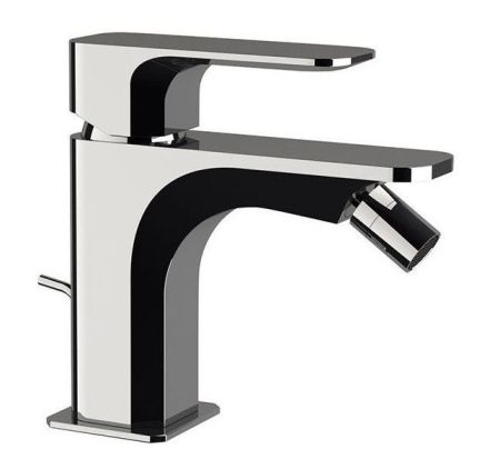 Daniel Tiara, однорычажный смеситель для биде с донным клапаном, цвет графит, артикул TA604-GO