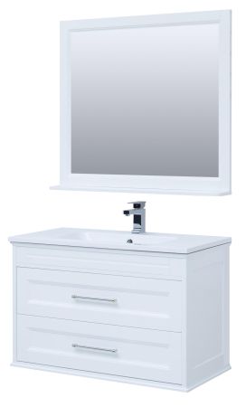 Мебель для ванной Aquanet Бостон М 100 белый (лит. мрамор), артикул 00258284