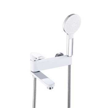 Смеситель для ванны D-Lin D181377-C, белый/хром