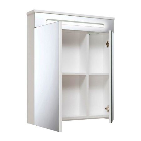 Зеркальный шкаф Runo Парма 60 4620750025847 с подсветкой Белый