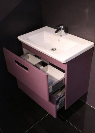 Тумба под раковину Roca The Gap 70 ZRU9302741 подвесная Фиолетовая, артикул ZRU9302741