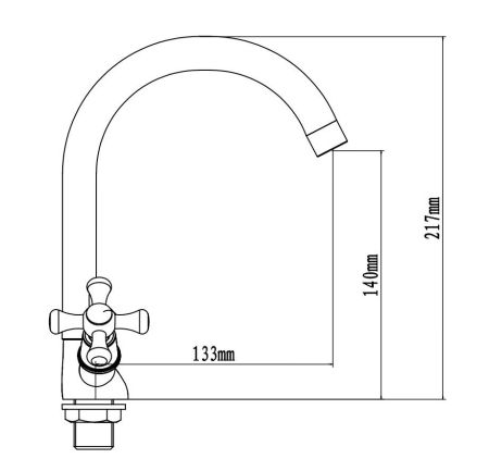 Смеситель Laguna для раковины, без донного клапана, артикул: LGN26L