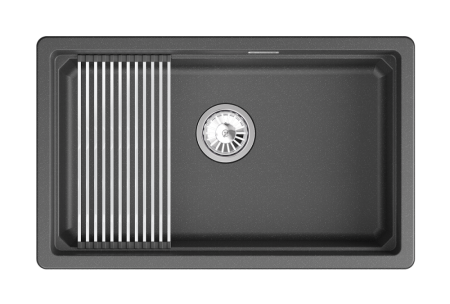 Кухонная мойка GRANULA кварц (7303iU, ЧЁРНЫЙ), артикул 7303iU, ЧЁРНЫЙ