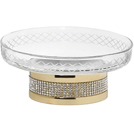 Настольная мыльница ROYALE CRISTAL GOLD, артикул 10930-G