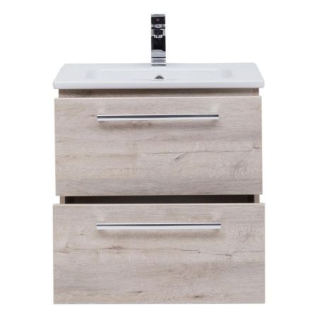 Тумба с раковиной подвесная Dreja Gio 60 см, дуб кантри, артикул 77-0102D-com