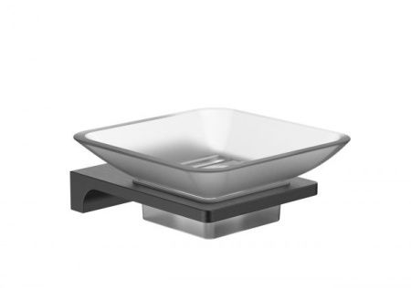 Мыльница с держателем WONZON & WOGHAND ECLIPSE, Темный графит (WW-9122-GM) Мыльница с держателем WONZON & WOGHAND ECLIPSE, Темный графит (WW-9122-GM)