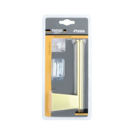 Держатель для туалетной бумаги FIXSEN TREND GOLD FX-99010B, матовое золото, артикул FX-99010B