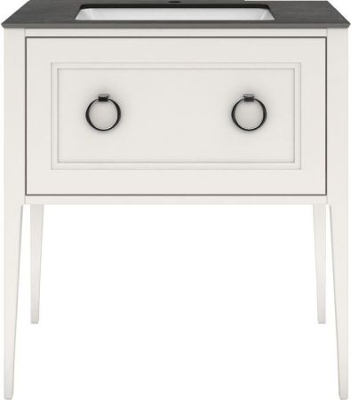 Тумба PLAZA Classic напольная с ящиком 80, белая матовая, артикул PL.C.80.1\WHT