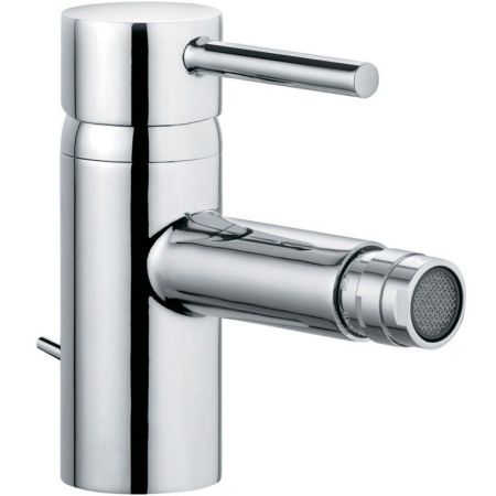 Смеситель для биде, Kludi, BOZZ, тип открывания воды-однорычажный, тип регулирования воды-керамический картридж, отверстия для монтажа-1, высота, мм-125, вынос излива, мм-110, донный клапан-есть, тип подводки-гибкая, стандарт подвода воды-3/8", цвет-хром, артикул 385330576