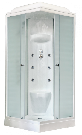 Душевая кабина Royal Bath RB 80HP7-WC (белое/матовое)