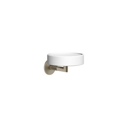 Gessi Anello Мыльница настенная белая, цвет Finox Brushed Nickel, артикул 63701#149