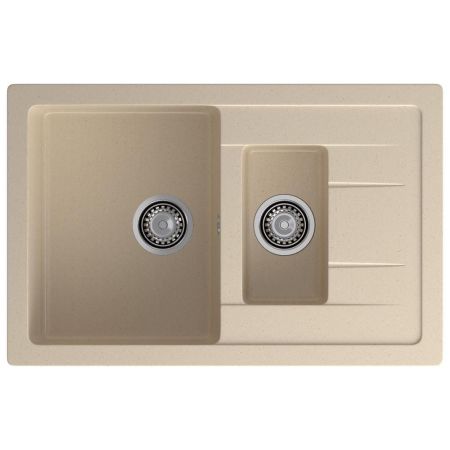 Кухонная мойка GranFest QUADRO 775KL, кашемир, артикул Q-775KL кашемир