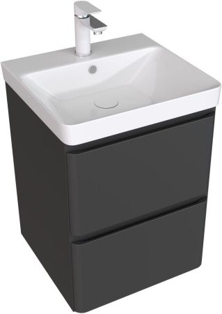 Тумба под раковину Aquanet Эмбер 50 черный матовый, артикул 00330464