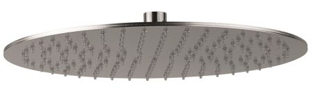 Emmevi, душевая круглая антикальковая головка из нержавеющей стали 300 мм, подключение 1/2", артикул C06650INmm300