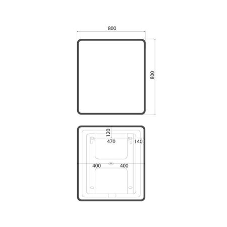 Зеркало с подсветкой и термообогревом IDDIS Cloud X 80 см (CLX80T0i98), артикул CLX80T0i98