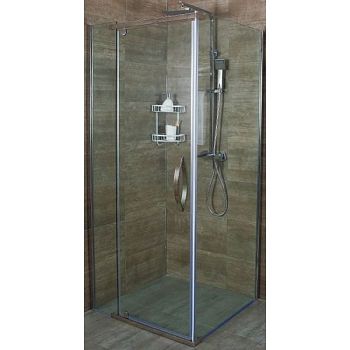 Душевой уголок Alex Baitler AB 214-100 100x100 профиль Хром стекло прозрачное