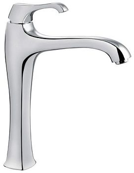 Emmevi Ares, однорычажный кухонный смеситель (излив 21,6 см), без донного клапана, брашированный хром