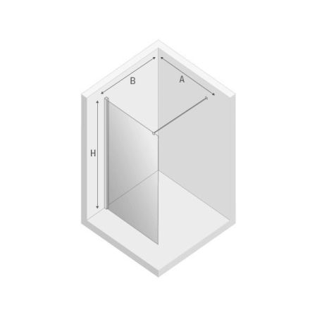 Душевое ограждение NEW TRENDY NEW MODUS 90x200 EXK-0010 (хром), артикул EXK-0010